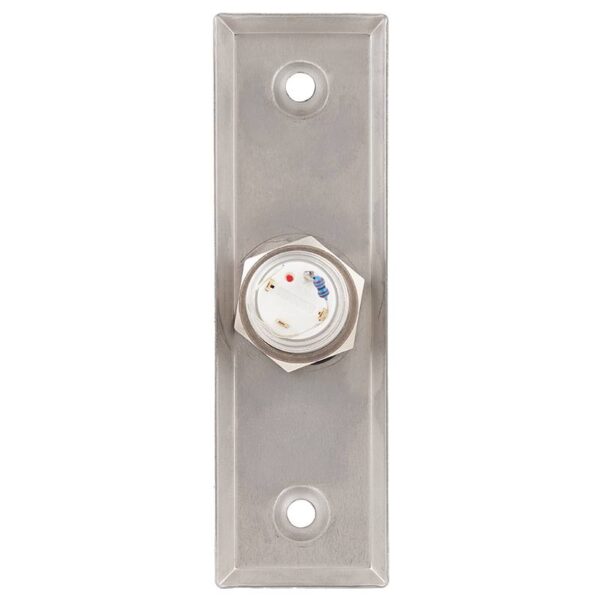 pbk-811a_led_-rd_back.jpg OUTLET: LED-es INOX nyomógomb pajzzsal NO keskeny - piros