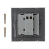 pbk-815_back.jpg ZZZ-PBK-815 - OUTLET: Műanyag süllyesztve szerelhető nyomógomb NO-COM 86x86, szögletes