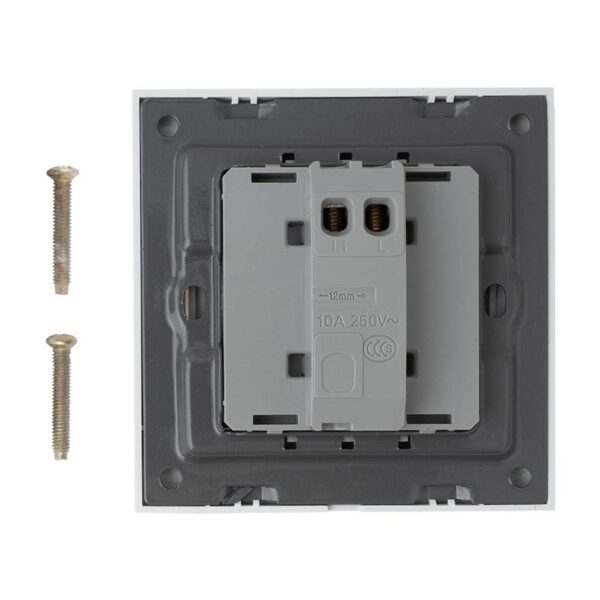 pbk-815_back.jpg ZZZ-PBK-815 - OUTLET: Műanyag süllyesztve szerelhető nyomógomb NO-COM 86x86, szögletes