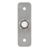 Kimagasló felületű Ø16 mm-es nyomógomb(IP65) fekete házban 28 mm széles pajzzsal-NO - piros-zöld LED