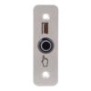 Kimagasló felületű Ø16 mm-es nyomógomb(IP65) fekete házban 28 mm széles pajzzsal-NO - piros-zöld LED