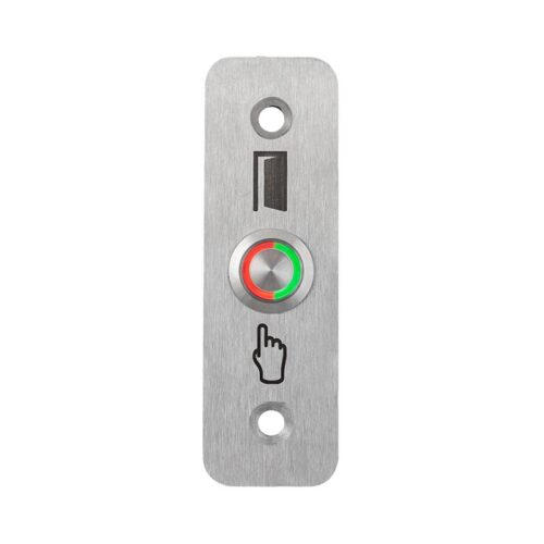 Kimagasló felületű Ø16 mm-es nyomógomb(IP65) 28 mm széles pajzzsal-NO/NC - piros-zöld LED