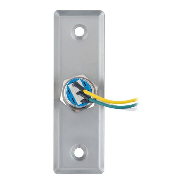 Kimagasló felületű Ø16 mm-es nyomógomb 91 x 28 mm-es INOX pajzzsal - NO/NC