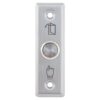 Kimagasló felületű Ø16 mm-es nyomógomb 91 x 28 mm-es INOX pajzzsal - NO/NC