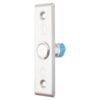 Kimagasló felületű Ø16 mm-es nyomógomb 91 x 28 mm-es INOX pajzzsal - NO/NC