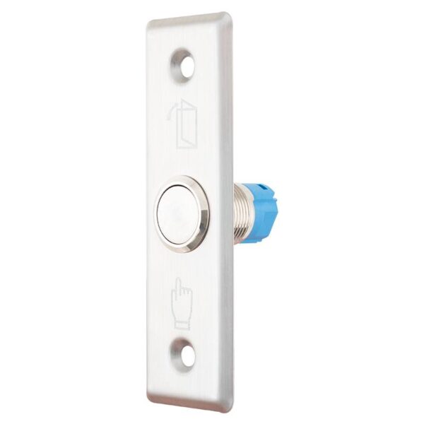 Kimagasló felületű Ø16 mm-es nyomógomb 91 x 28 mm-es INOX pajzzsal - NO/NC