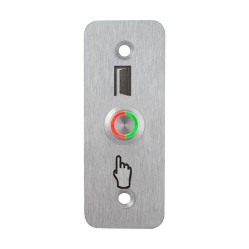 Kimagasló felületű Ø16 mm-es nyomógomb(IP65) 35 mm széles pajzzsal-NO - piros-zöld LED