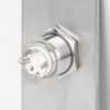 Kimagasló felületű Ø16 mm-es nyomógomb(IP65) 35 mm széles pajzzsal-NO - piros-zöld LED