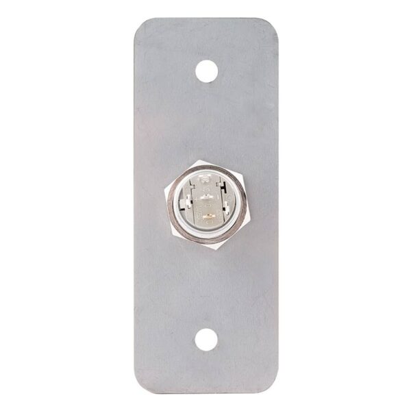 pbk-b-16-nonc_led_-rdgn_back.jpg Kimagasló felületű Ø16 mm-es nyomógomb(IP65) 35 mm széles pajzzsal-NO/NC - piros-zöld LED