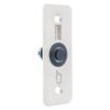 pbk-b-19-no-bk_led_-rdgn_isoright.jpg Kimagasló felületű Ø19 mm-es nyomógomb(IP65) fekete házban 35 mm széles pajzzsal-NO - piros-zöld LED