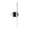 pbk-b-19-no-bk_led_-rdgn_side.jpg Kimagasló felületű Ø19 mm-es nyomógomb(IP65) fekete házban 35 mm széles pajzzsal-NO - piros-zöld LED