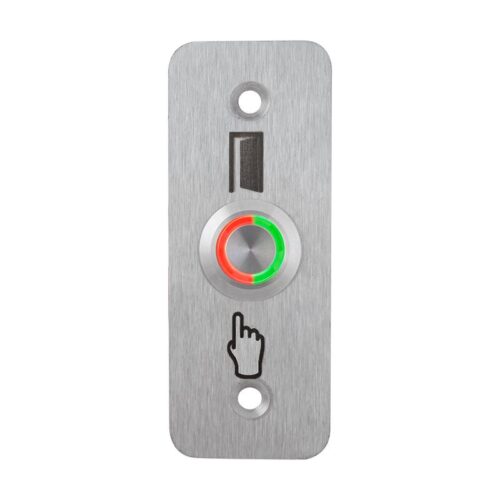 pbk-b-19-no_led_-rdgn_800x800_.jpg Kimagasló felületű Ø19 mm-es nyomógomb(IP65) 35 mm széles pajzzsal-NO - piros-zöld LED