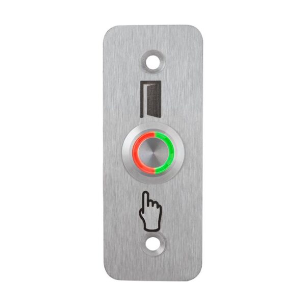 pbk-b-19-no_led_-rdgn_800x800_.jpg Kimagasló felületű Ø19 mm-es nyomógomb(IP65) 35 mm széles pajzzsal-NO - piros-zöld LED