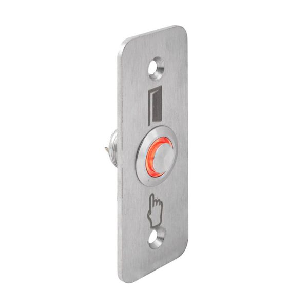pbk-b-19-no_led_-rdgn_isoright_800x800.jpg Kimagasló felületű Ø19 mm-es nyomógomb(IP65) 35 mm széles pajzzsal-NO - piros-zöld LED