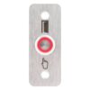 pbk-b-19-nonc_led_-rdgn_frontled_rd.jpg Kimagasló felületű Ø19 mm-es nyomógomb(IP65) 35 mm széles pajzzsal-NO/NC - piros-zöld LED