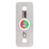 pbk-b-19-nonc_led_-rdgn_frontled_rdgn.jpg Kimagasló felületű Ø19 mm-es nyomógomb(IP65) 35 mm széles pajzzsal-NO/NC - piros-zöld LED