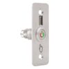 pbk-b-19l-nonc-rdgn_jobbran_z__jav.jpg Kimagasló felületű Ø19 mm-es bistabil nyomógomb(IP65) 35 mm széles pajzzsal-NO/NC piros-zöld LED