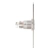pbk-b-19l-nonc-rdgn_side.jpg Kimagasló felületű Ø19 mm-es bistabil nyomógomb(IP65) 35 mm széles pajzzsal-NO/NC piros-zöld LED