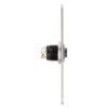 pbk-c-16-no-bk_led_-rdgn_side.jpg Kimagasló felületű Ø16 mm-es nyomógomb(IP65) fekete házban 86 mm széles pajzzsal-NO - piros-zöld LED