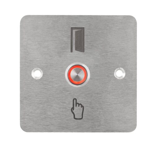 pbk-c-16-no_led_-rd_front_800x800.jpg Kimagasló felületű Ø16 mm-es nyomógomb(IP65) 86 mm széles pajzzsal-NO - piros LED