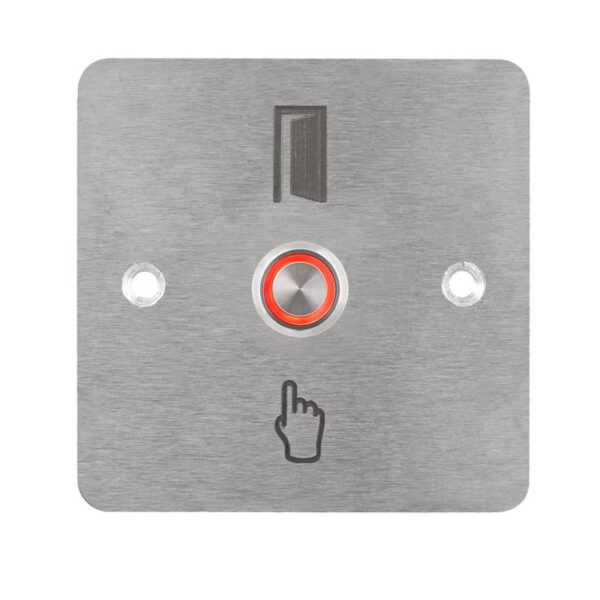 pbk-c-16-no_led_-rd_front_800x800.jpg Kimagasló felületű Ø16 mm-es nyomógomb(IP65) 86 mm széles pajzzsal-NO - piros LED