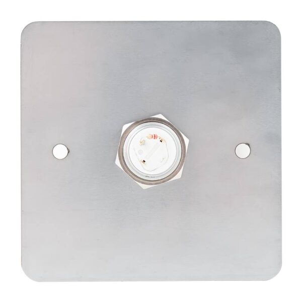 pbk-c-19-no_led_-rdgn_back.jpg Kimagasló felületű Ø19 mm-es nyomógomb(IP65) 86 mm széles pajzzsal-NO - piros-zöld LED