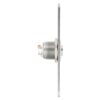 pbk-c-19-no_led_-rdgn_side.jpg Kimagasló felületű Ø19 mm-es nyomógomb(IP65) 86 mm széles pajzzsal-NO - piros-zöld LED