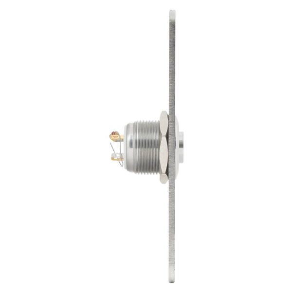 pbk-c-19-no_led_-rdgn_side.jpg Kimagasló felületű Ø19 mm-es nyomógomb(IP65) 86 mm széles pajzzsal-NO - piros-zöld LED