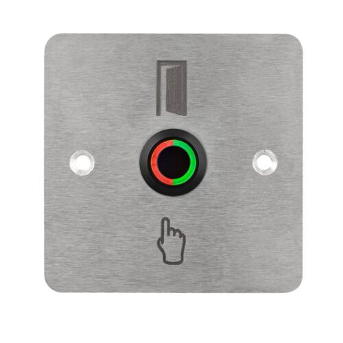 pbk-c-19-nobk_led_-rdgn_front_800x800.jpg Kimagasló felületű Ø19 mm-es nyomógomb(IP65) fekete házban 86 mm széles pajzzsal-NO - piros-zöld LED