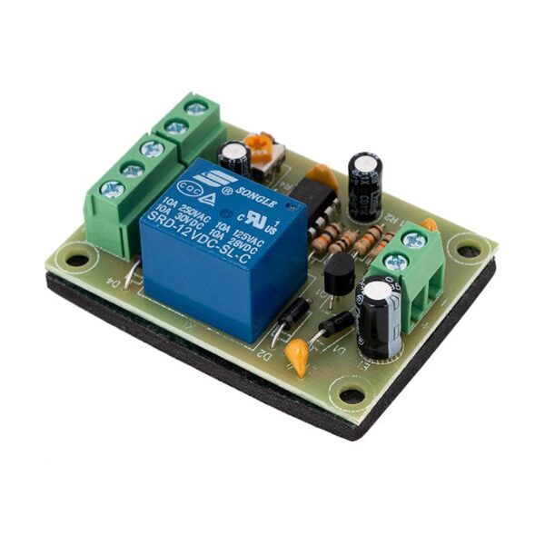 Időzítő relémodul 12V DC vezérléssel, 0-30 mp időzítéssel