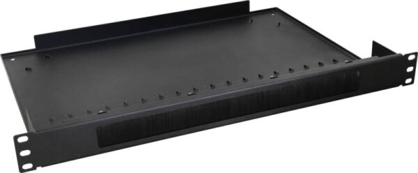 Pulsar RAPS-1P – 19" fésűs kábel átvezető panel polccal