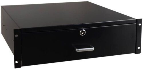 Pulsar RASR3 – 3U zárható kihúzható fiók 19" rack szekrényekhez
