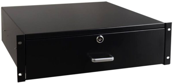 Pulsar RASR3 – 3U zárható kihúzható fiók 19" rack szekrényekhez