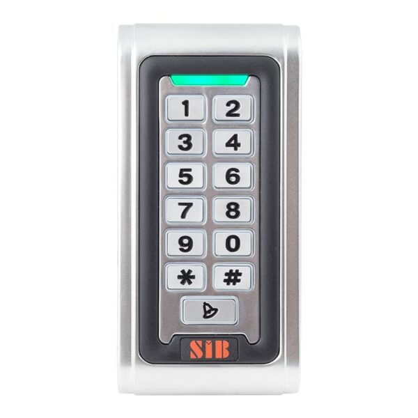rf600em_front_gn.jpg 125 kHz EM RFID kártya és kódbillentyűs wiegand segédolvasó, vandálbiztós, vízálló