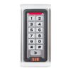rf600em_front_rd.jpg 125 kHz EM RFID kártya és kódbillentyűs wiegand segédolvasó, vandálbiztós, vízálló