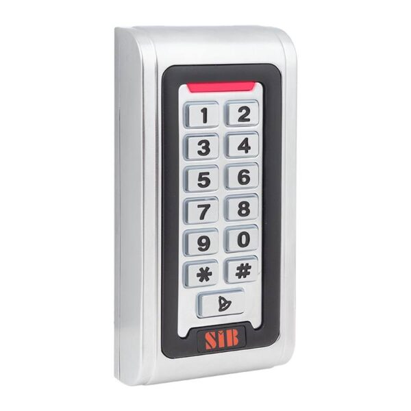 rf600em_isoright_rd.jpg 125 kHz EM RFID kártya és kódbillentyűs wiegand segédolvasó, vandálbiztós, vízálló