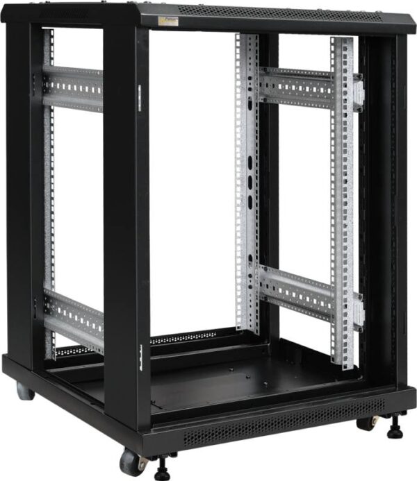 Pulsar RS1566 – 19" 15U 600x600 álló rack szekrény