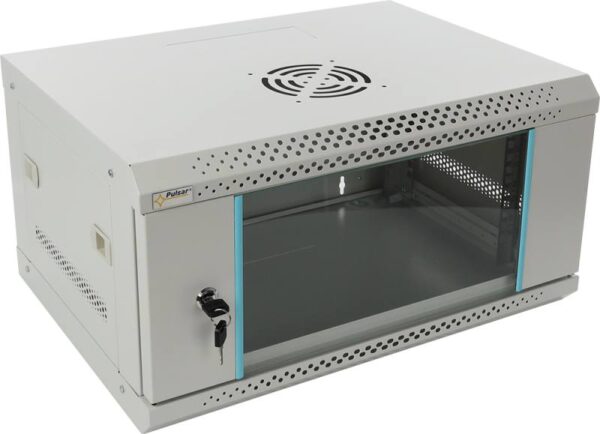 Pulsar RWA454-G – 19" 4U 540x400 fali rack szekrény