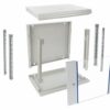 Pulsar RWA654-G – 19" 6U 540x400 fali rack szekrény