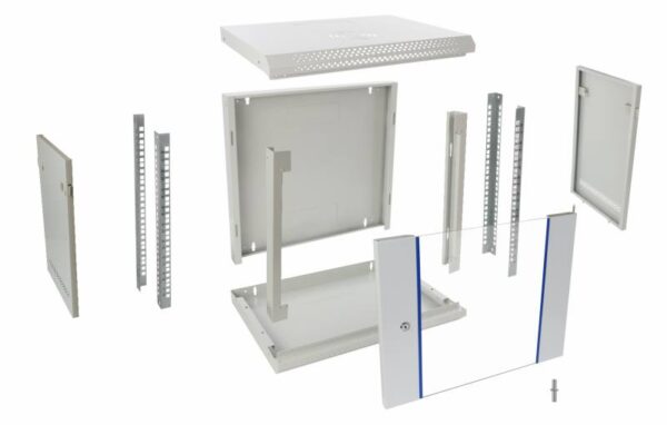 Pulsar RWA654-G – 19" 6U 540x400 fali rack szekrény