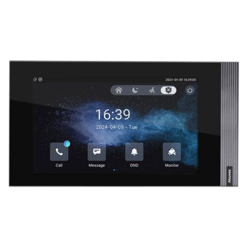 s562_frontscr.jpg Kaputelefon beltéri egység, 7''-os érintőképernyővel, Linux alapú rendszerrel