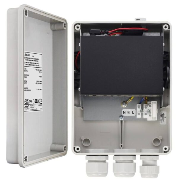 Pulsar S64H – 6 portos PoE switch (30 W) kültéri dobozban