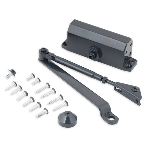 sa-5012aw-an_set.jpg Karos ajtóbehúzó termostabil olajjal, 25-45kg-os ajtóra - antracit