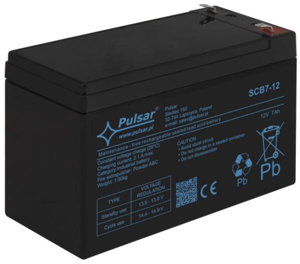 Pulsar SCB7-12 – Akkumulátor 12V 7 Ah
