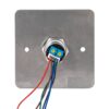 Közelítés érzékeny kapcsoló(IP65) 86 mm széles pajzzsal, LED piros/zöld, időzíthető NO/NC kimenettel