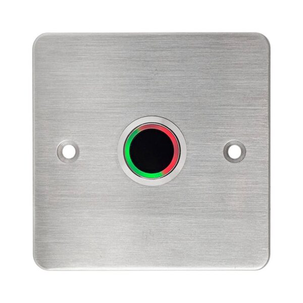 Közelítés érzékeny kapcsoló(IP65) 86 mm széles pajzzsal, LED piros/zöld, időzíthető NO/NC kimenettel