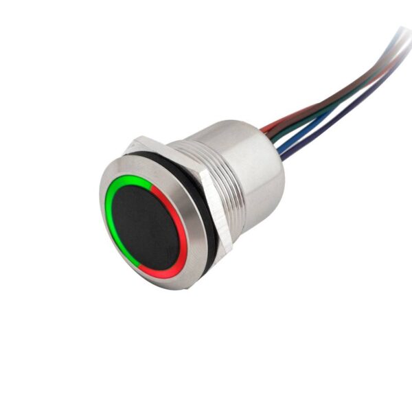 si-15_isoleft_piros_zold_800.jpg Közelítés érzékeny kapcsoló(IP65),LED piros/zöld, NO/NC időzíthető kimenet