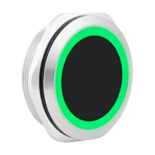 SIA-18 Közelítés érzékeny LED gyűrűs kapcsoló, reflexió védelemmel és 2 kimenettel, 38mm átmérő