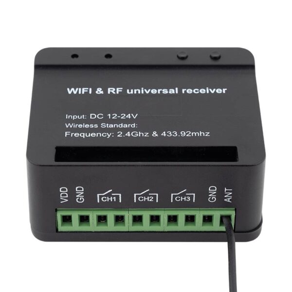 OUTLET: 3 csatornás WIFI modul garázsajtó és kapu vezérlésére