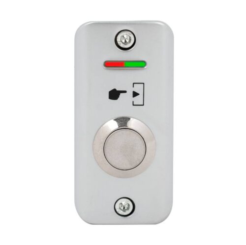 Fémházas kimagasló felületű nyomógomb(IP65) 60x29x27mm LED visszejelzéssel, NO-COM kimenet
